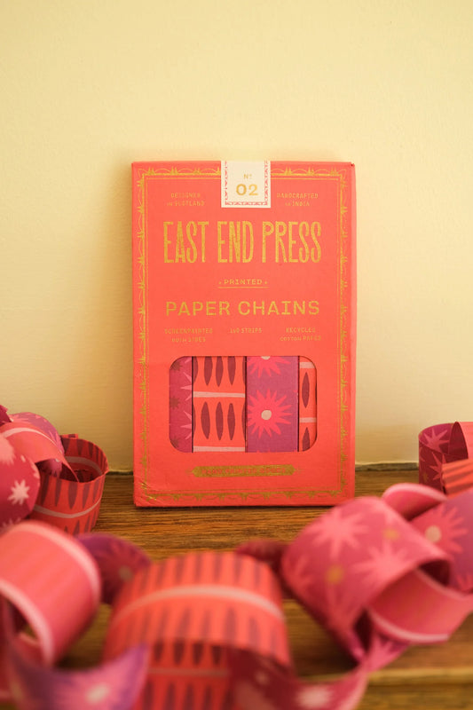 East End Press Paper Chain Kit - Pink & Red