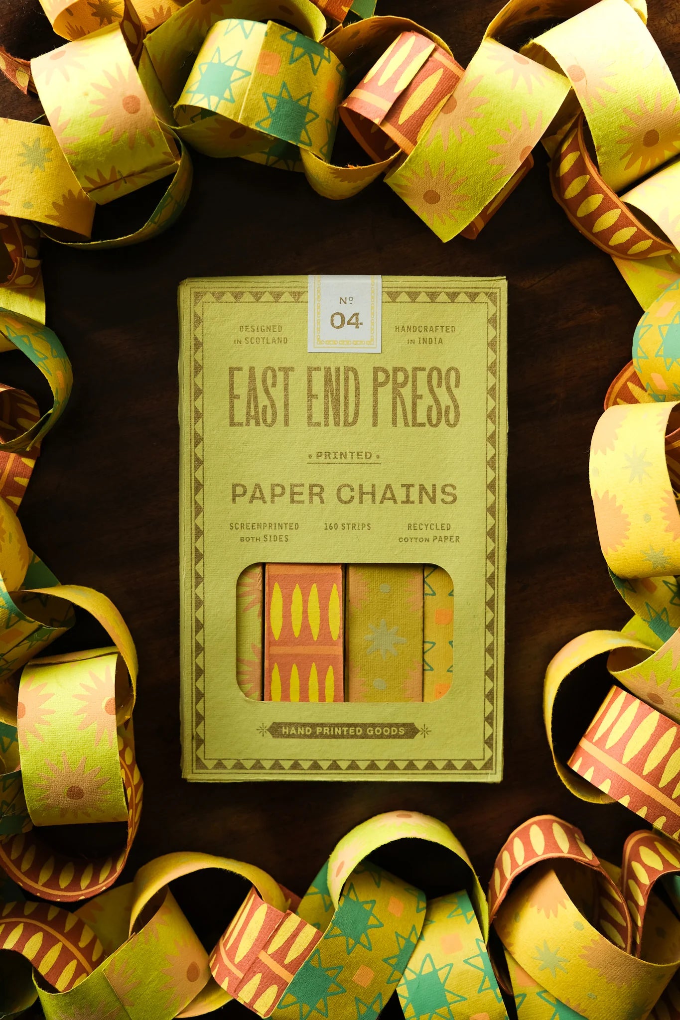 East End Press Paper Chain Kit - Yellow & Green