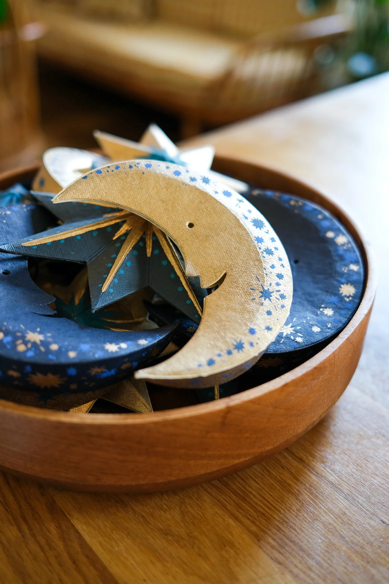 East End Press Shimmering Man on the Moon Board Ornament