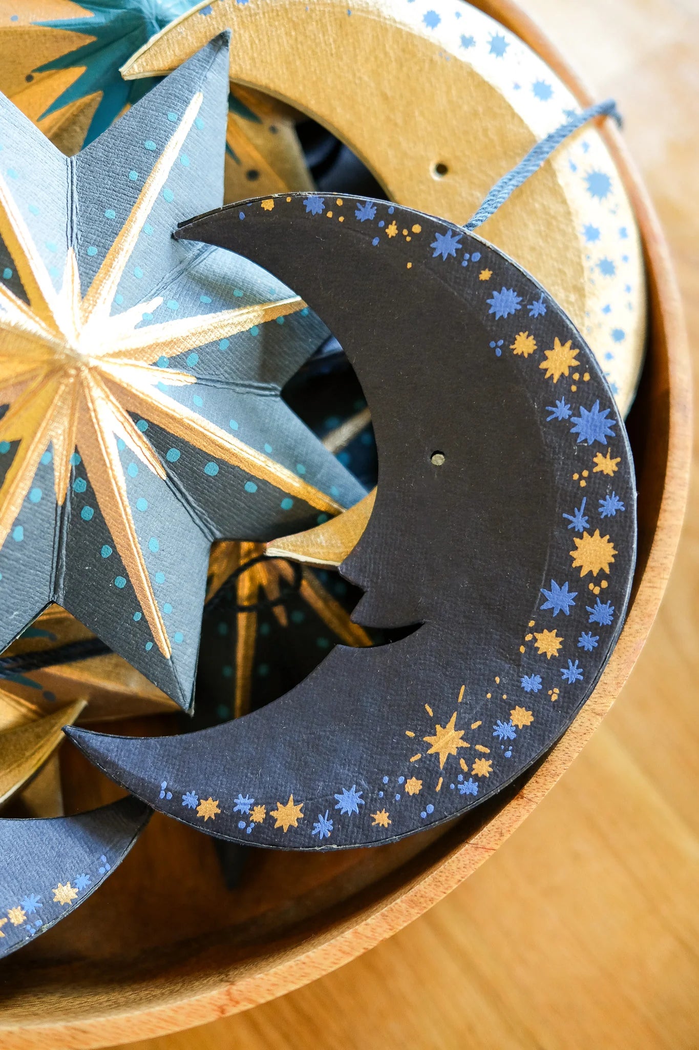 East End Press Midnight Man on the Moon Board Ornament