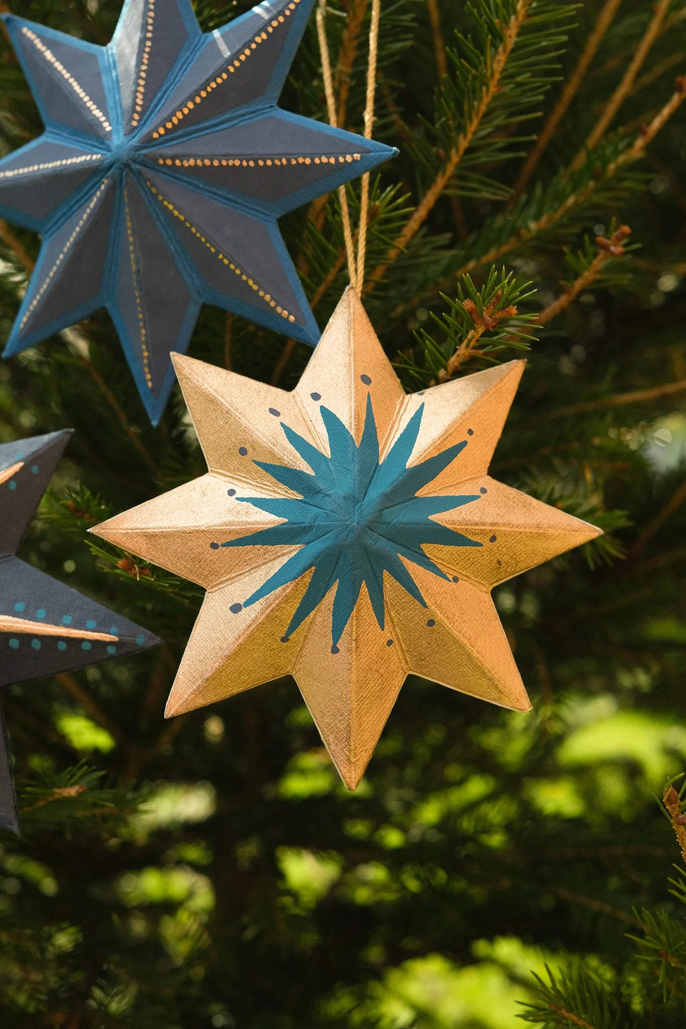 East End Press Golden Star Board Ornament