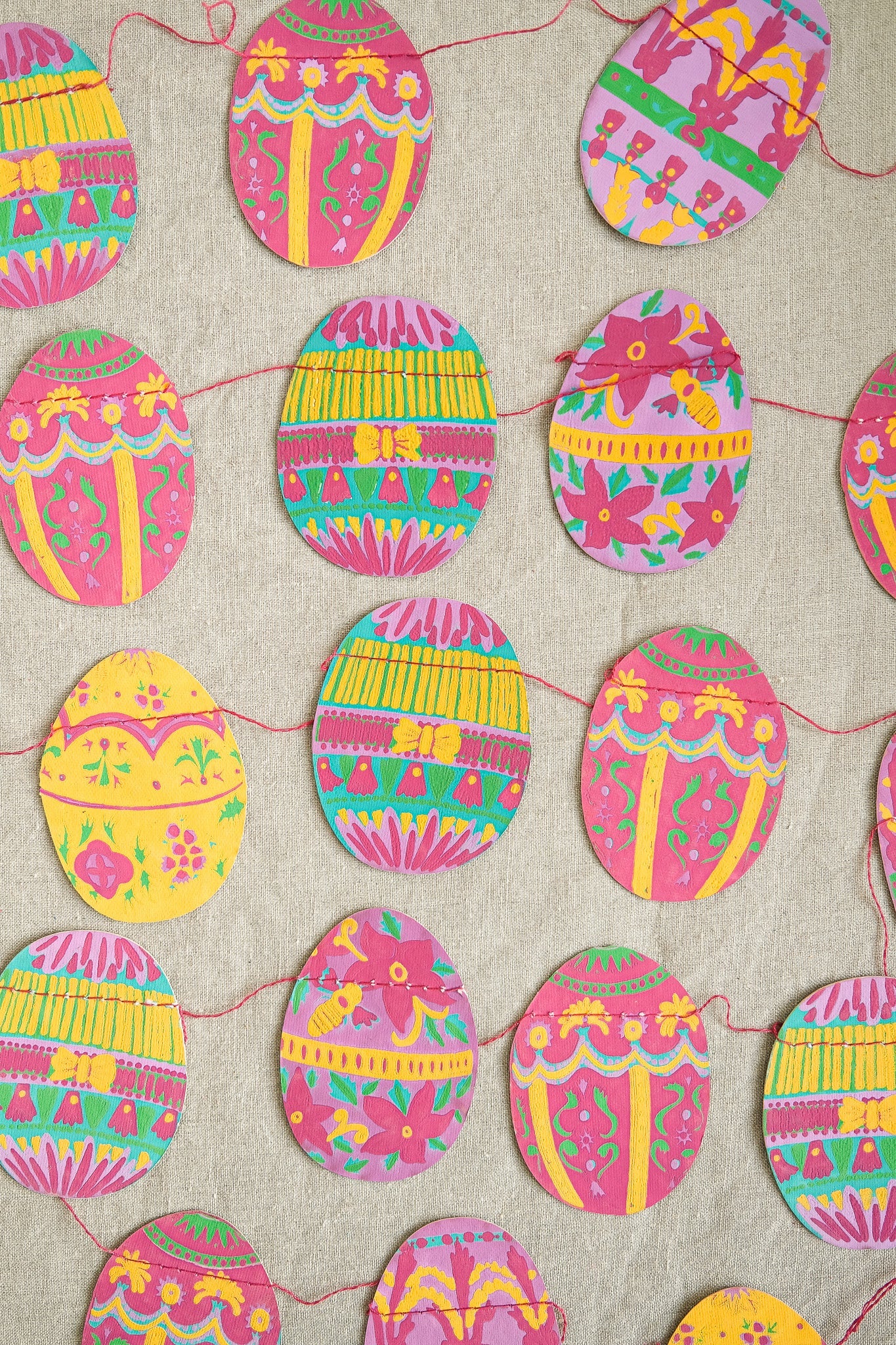 East End Press Easter Egg Sewn Garland