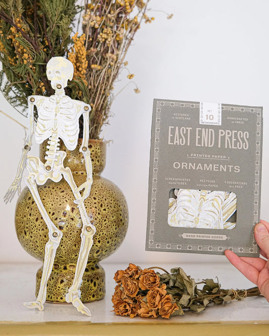East End Press Dancing Skeletons Ornaments