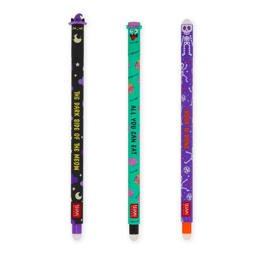 Legami Set of 3 Erasable Gel Pens - The Boo Crew
