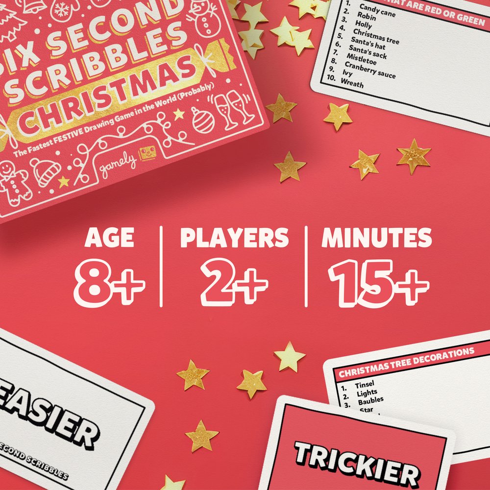 Gamely Games Six Second Scribbles christmas