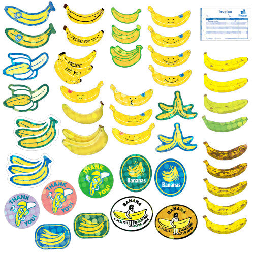 Stone Marketing Japanese HACO Bananas Stickers