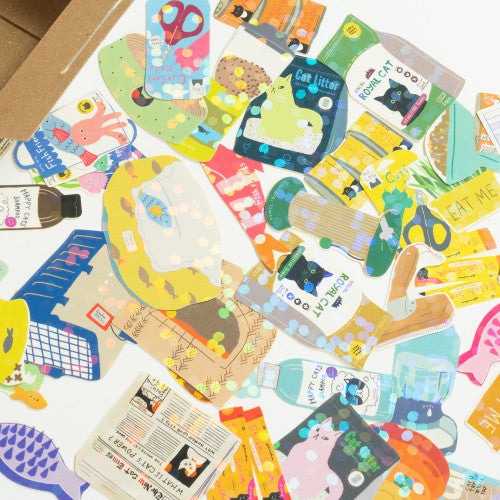Stone Marketing Japanese HACO Cat Supplies Stickers