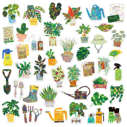 Stone Marketing Japanese HACO Houseplants Stickers