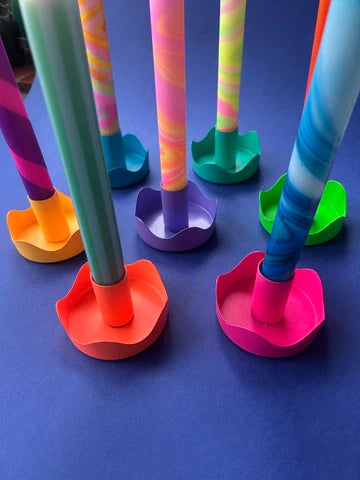 The Colour Emporium Magenta Candle Holder