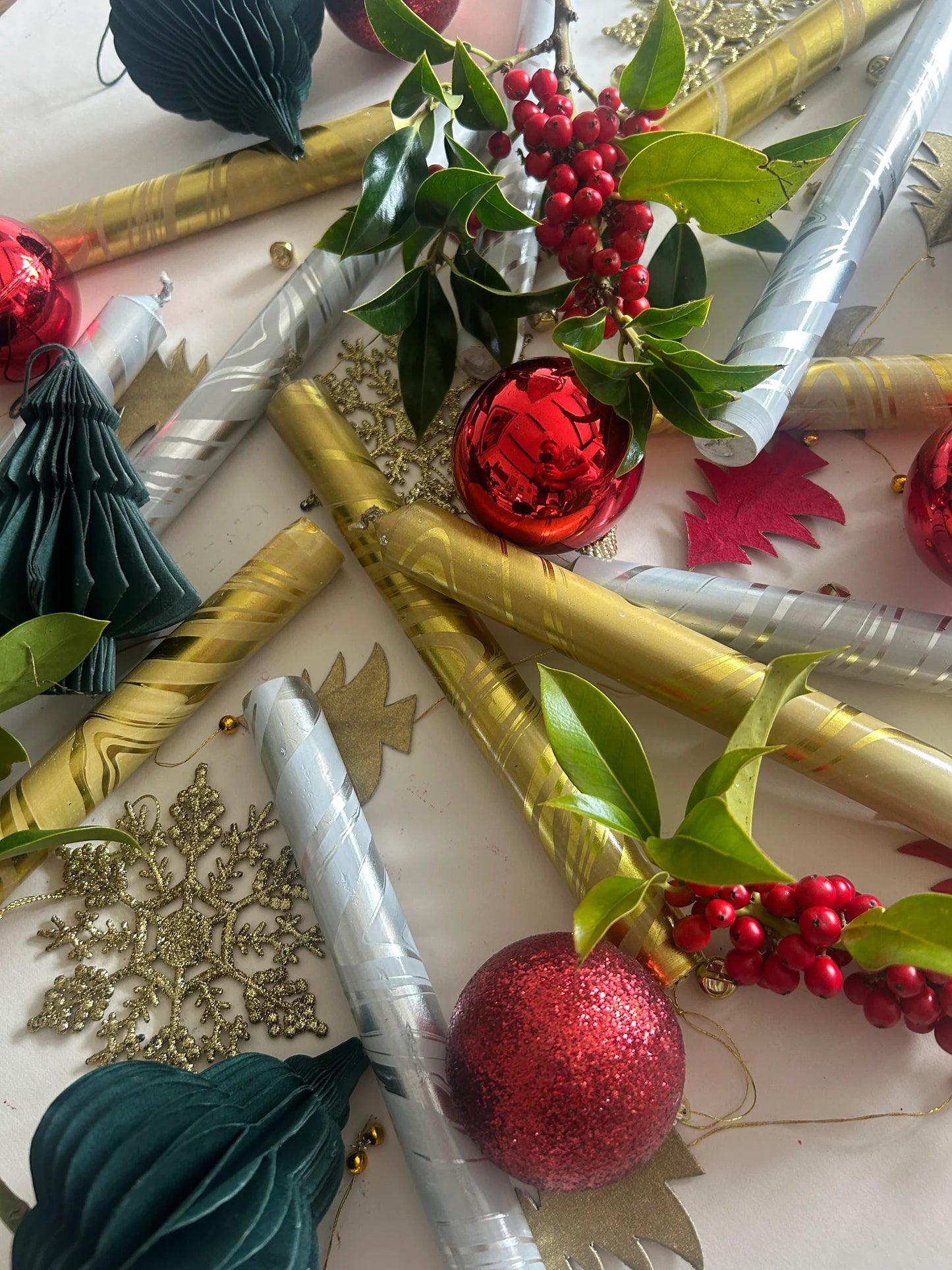 The Colour Emporium METALLIC MARBLED FOIL - Champagne and Snow Set of 3