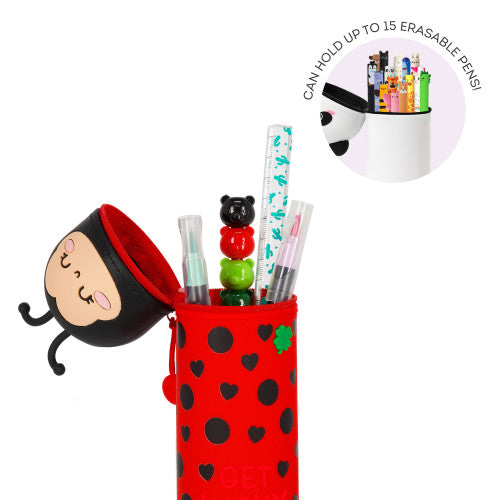 Legami Kawaii 2 in 1 Soft Silicone Pencil Case - Ladybug