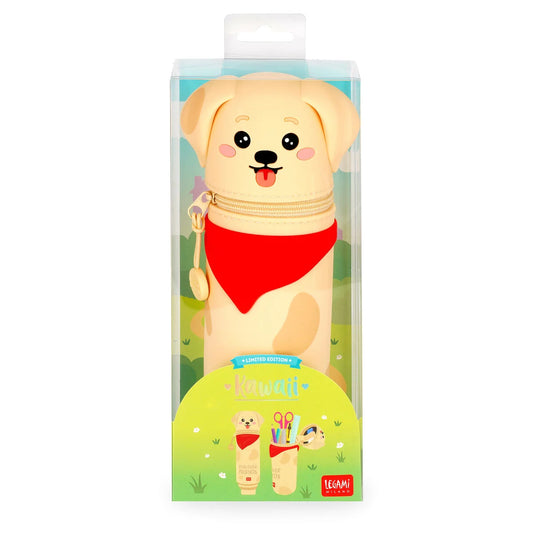 Legami Kawaii - Golden "Fur-ever Friends" 2-in-1 Silicone Pencil Case