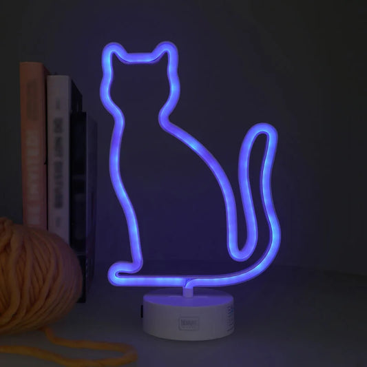 Legami It’s a Sign - Neon Effect LED Lamp - Kitty