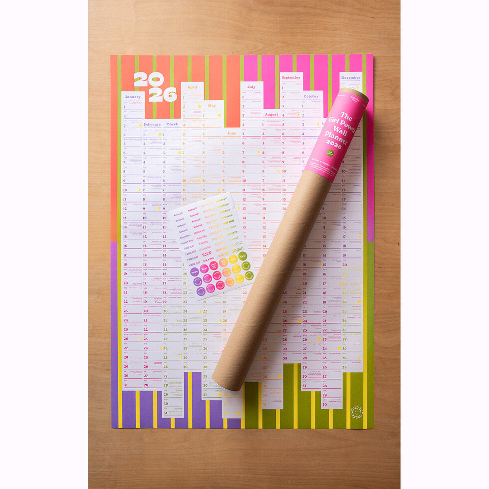 Luckyday Press The Girl Power Wall Planner 2026