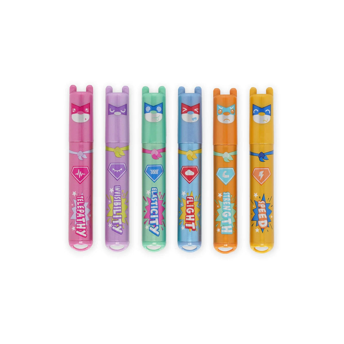 Legami Teddy's Superpower - 6 Mini Highlighters