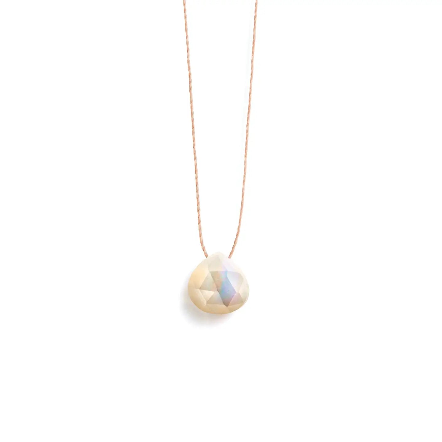 Wanderlustlife Jewellery - Mother of Pearl Fine Cord Necklace