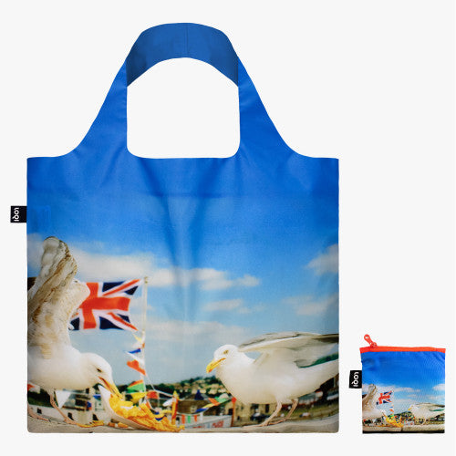 LOQI MARTIN PARr Seagulls Eating Chips Recycled Bag