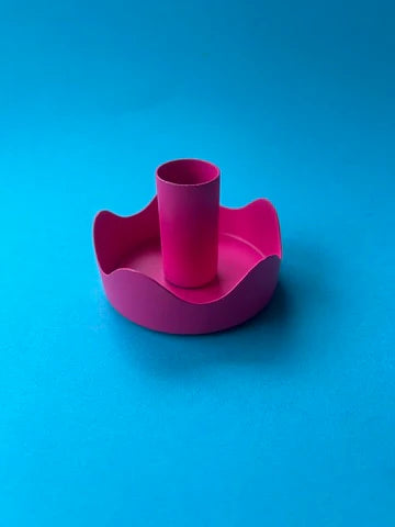 The Colour Emporium Magenta Candle Holder