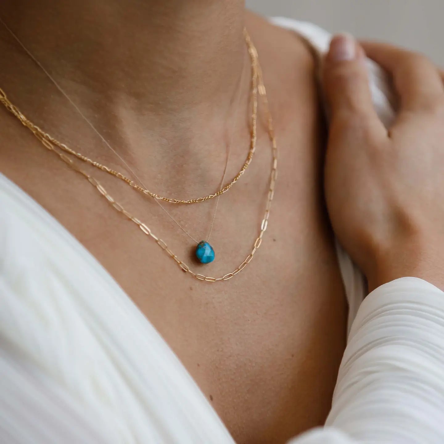 Wanderlustlife Jewellery - Mohave Turquoise Fine Cord Necklace