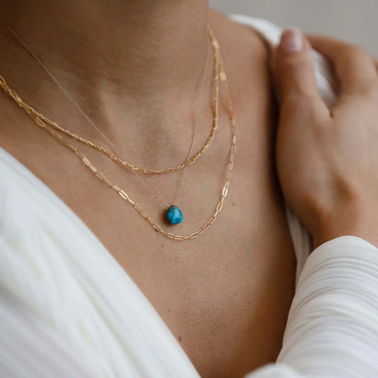 Wanderlustlife Jewellery - Mohave Turquoise Fine Cord Necklace