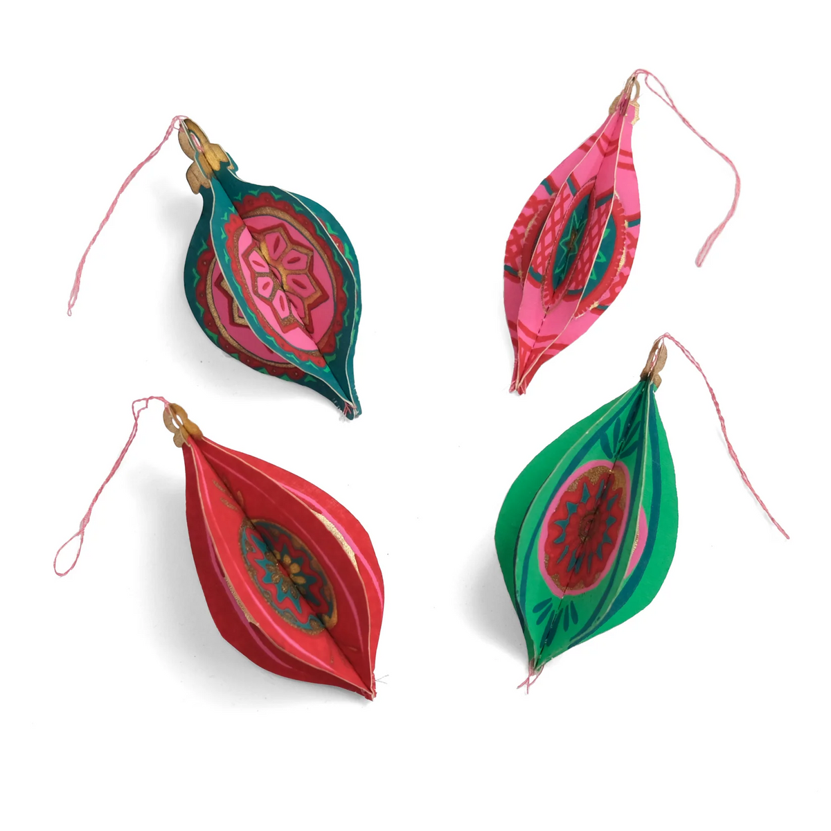 East End Press Baubles Paper Ornaments