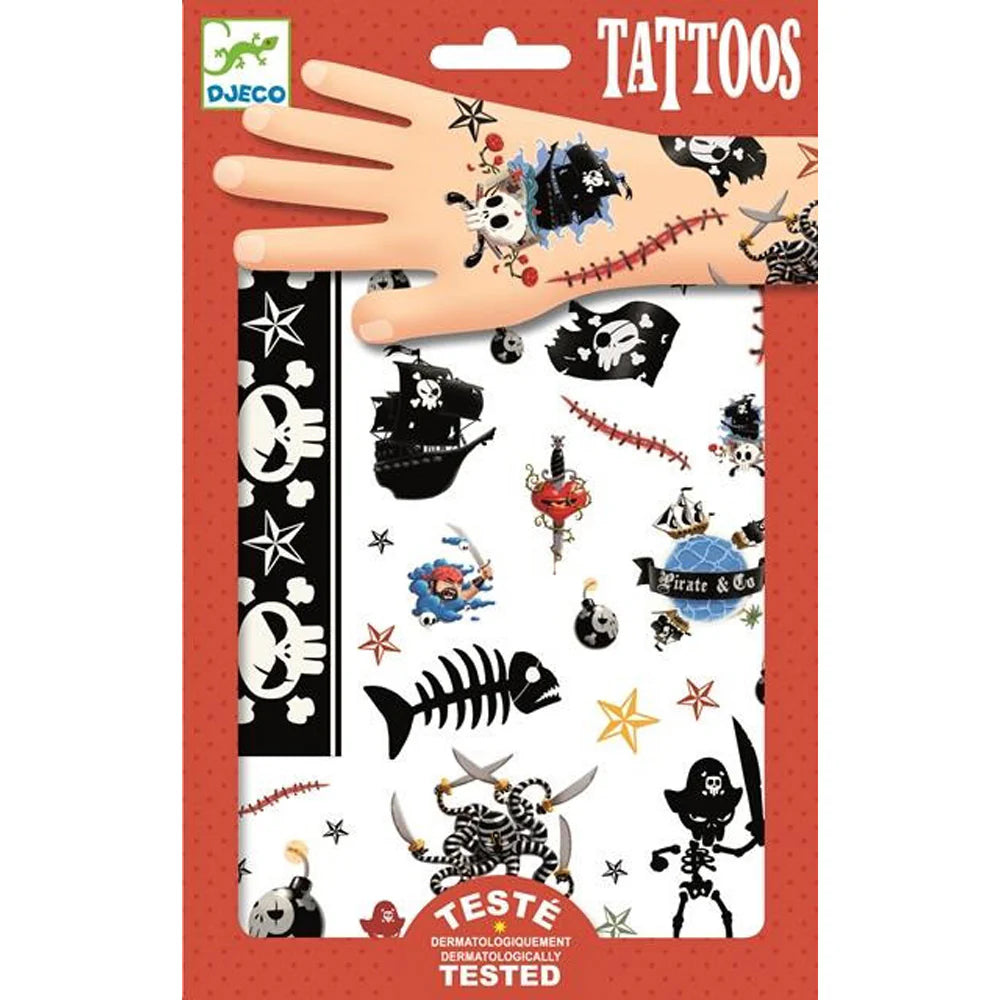 Djeco DJ09584 Pirate Tattoos