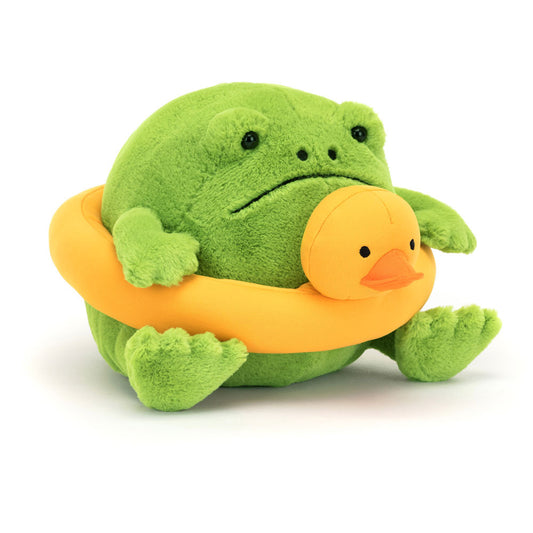 Jellycat Ricky Rain Frog in a Rubber Ring