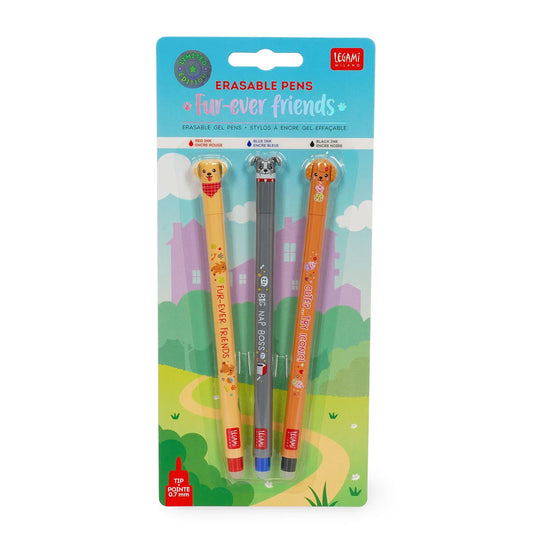 Stone Marketing Legami Erasable Pen Set - Fur-ever Friends