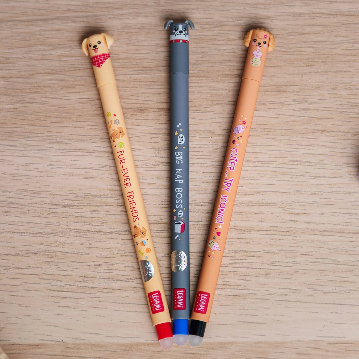 Stone Marketing Legami Erasable Pen Set - Fur-ever Friends