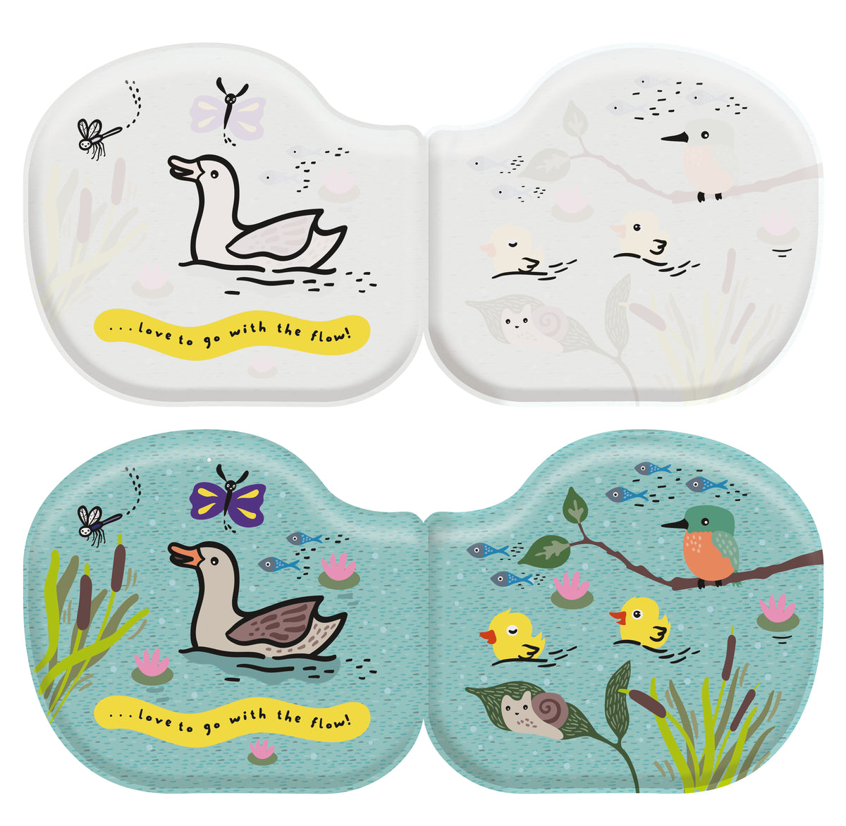 Wee Gallery Colour Change Bath Books - Duck & Friends