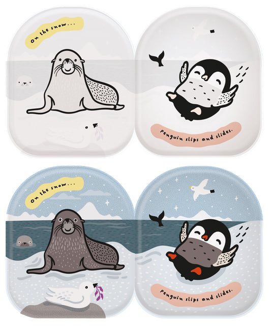 Wee Gallery Colour Change Bath Books - Penguin & Friends