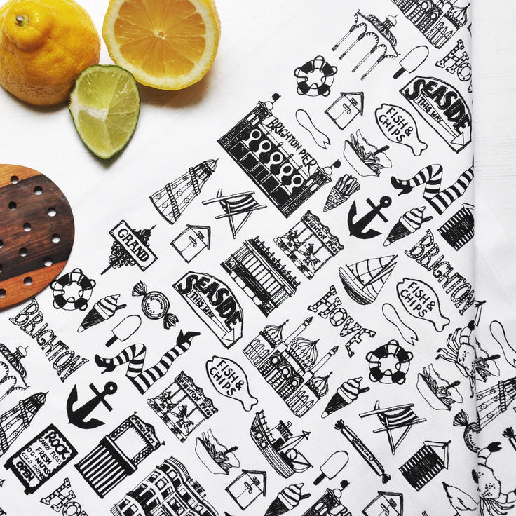 Martha Mitchell - Brighton Illustrated Tea Towels