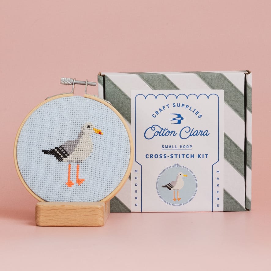 Cotton Clara Seagull Cross Stitch Kit