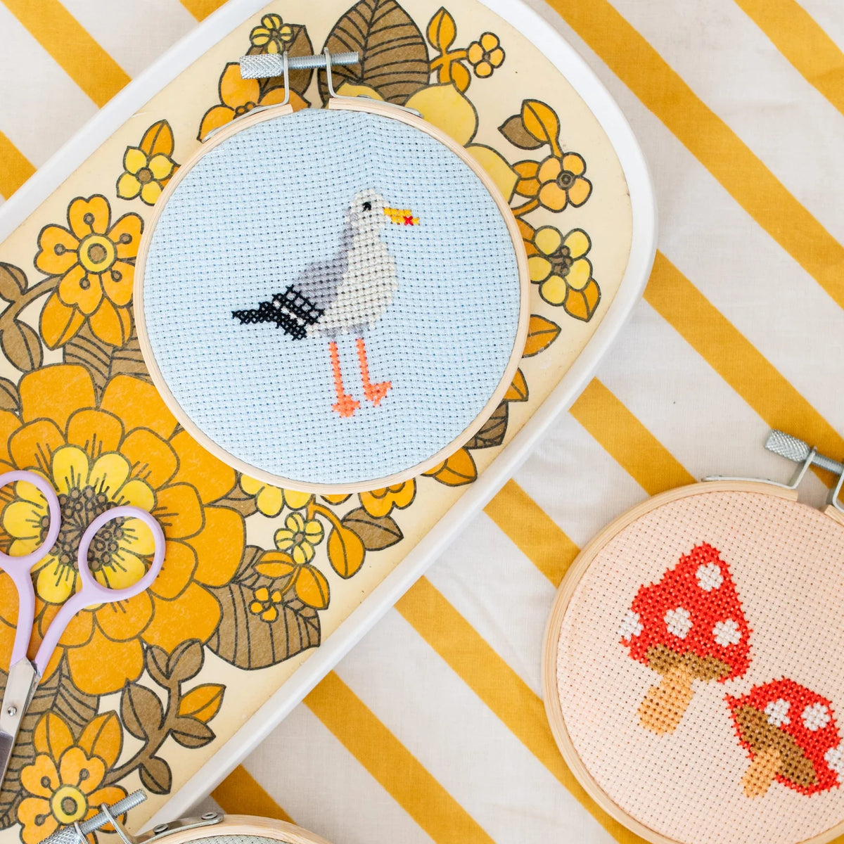 Cotton Clara Seagull Cross Stitch Kit