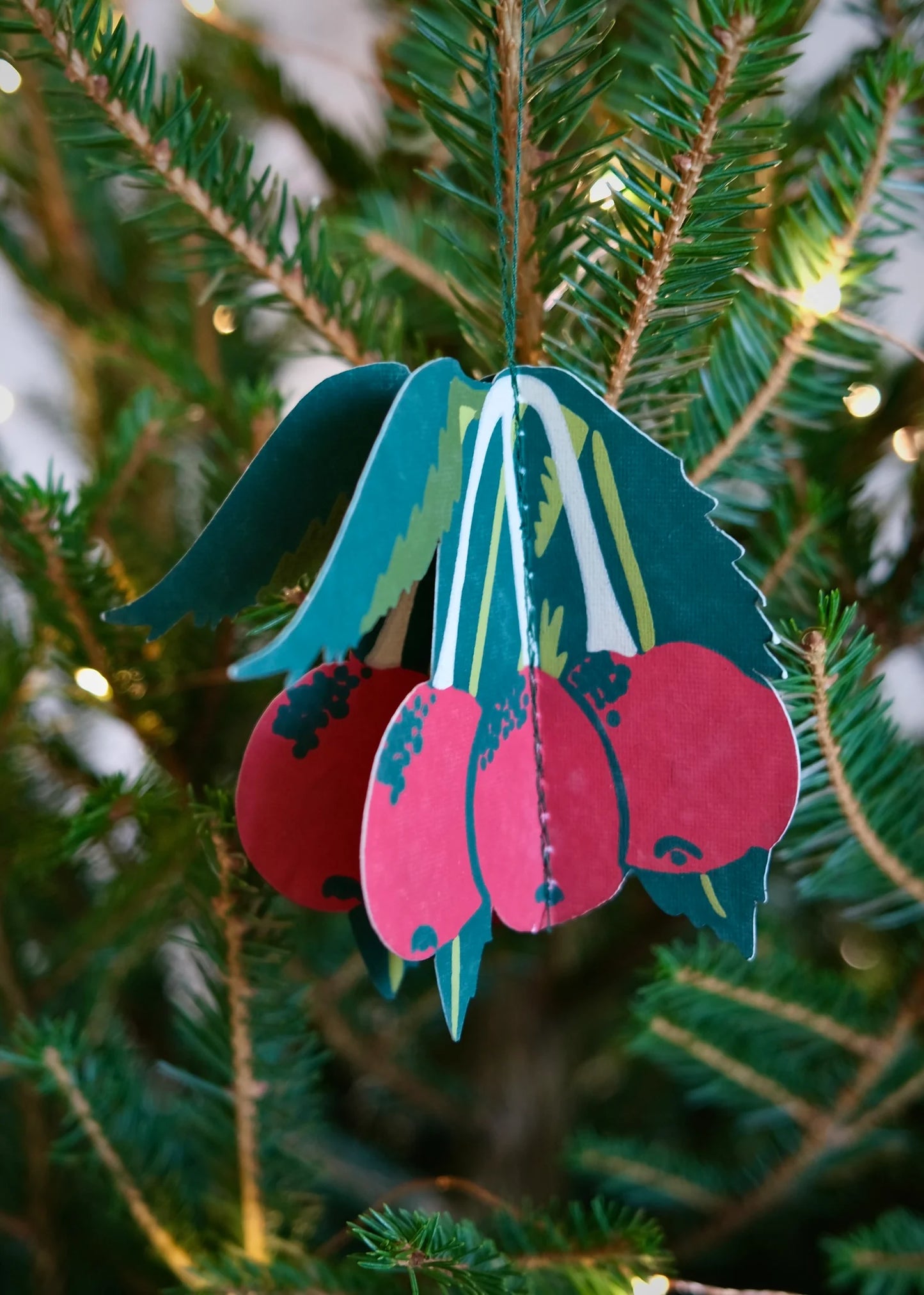 East End Press Festive Foliage Paper Ornaments