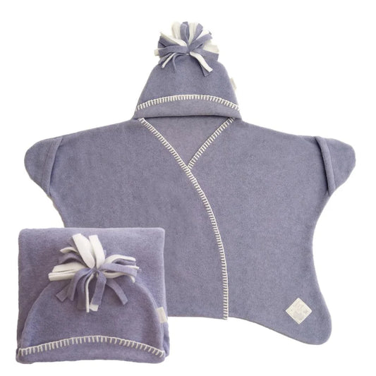 Tuppence and Crumble Star Baby Wrap Small Lavender