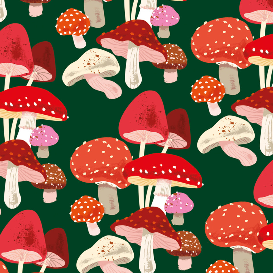  CENTRAL 23 Red Wrapping Paper - Mushroom Wrapping Paper - Red  Yellow - Vibrant - 6 Sheets Gift Wrap - For Birthday Christmas Holiday -  Comes With Stickers : Health & Household