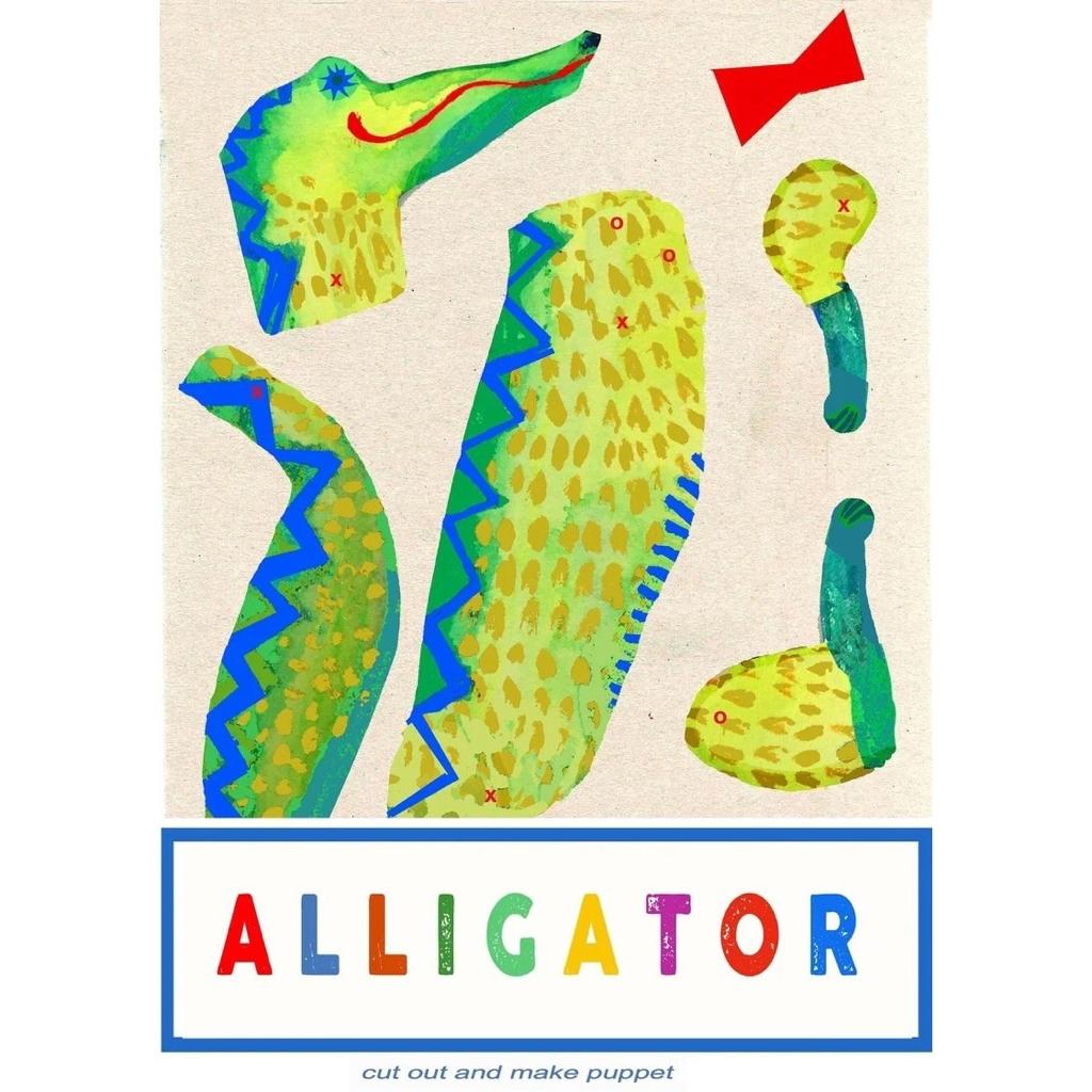Wini-Tapp Cut Out Animals Alligator Cut Out and Make Puppet (7845649809656)