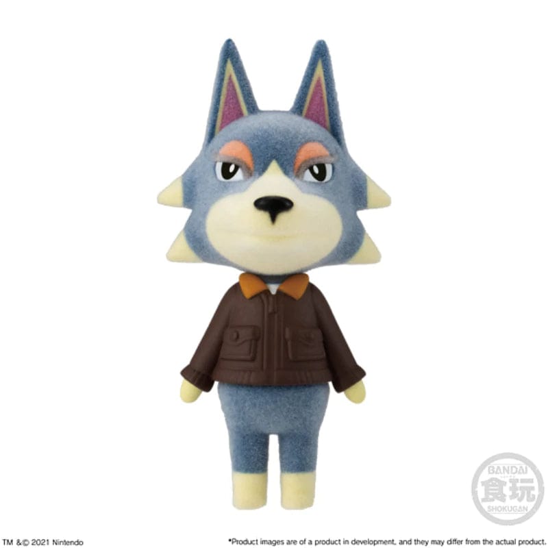 Bandai Flocked Doll Animal Crossing: New Horizons Wolfgang Mini Figure Wave 2 (7640705499384)