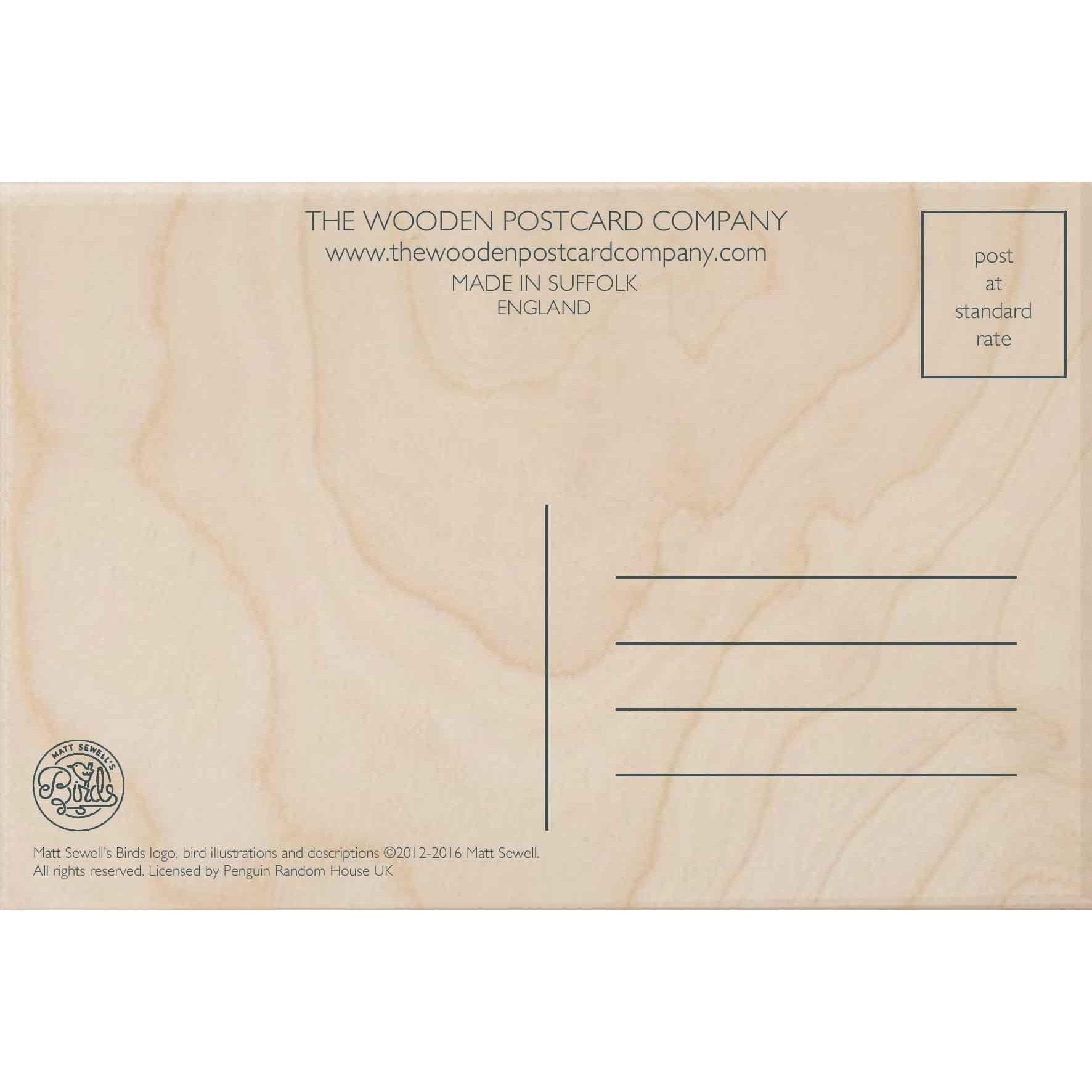 The Wooden Postcard Company Postcard Barn Owl Wooden Postcard (7071708905632)