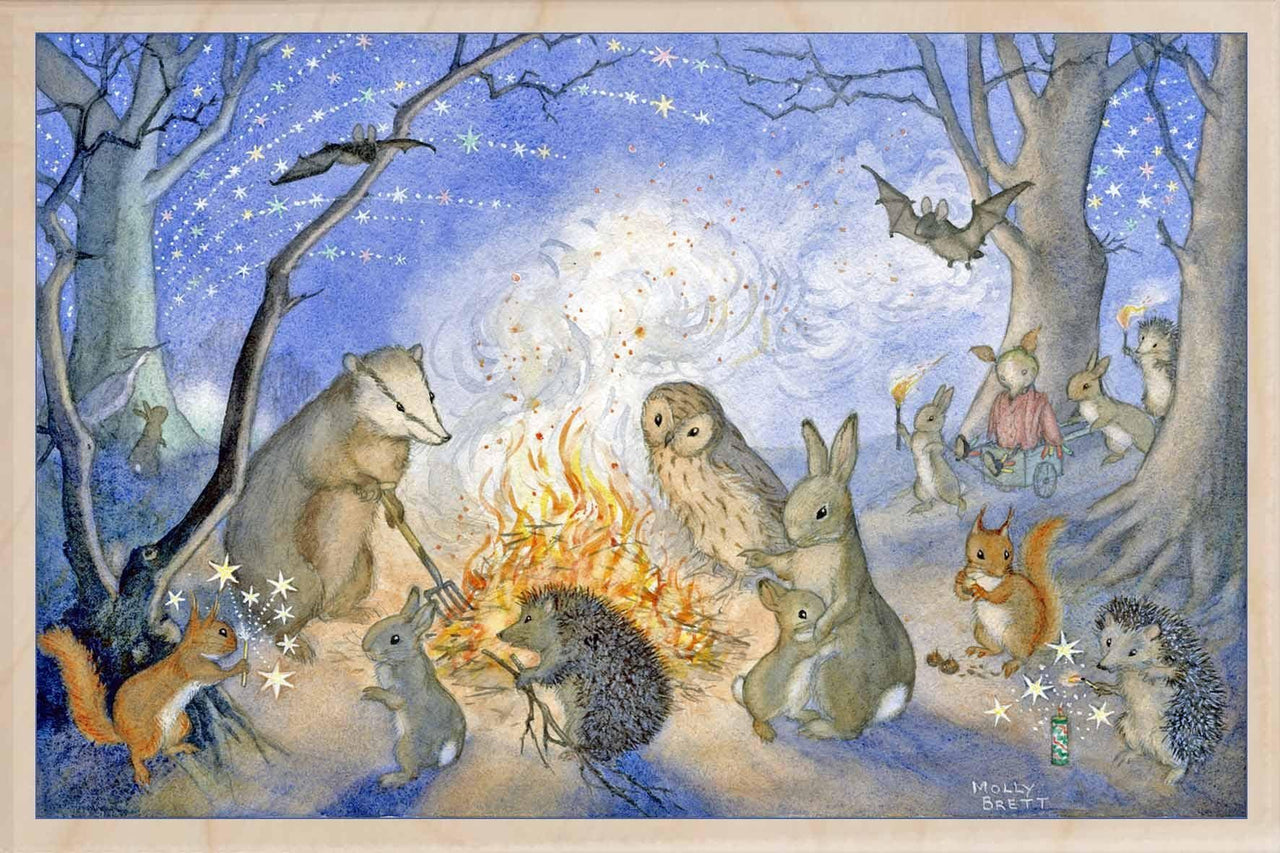 The Wooden Postcard Company Postcard Bonfire Wooden Postcard (7077670322336)