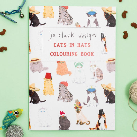 Jo Clark Design Colouring book Cats In Hats Colouring Book (7707557724408)
