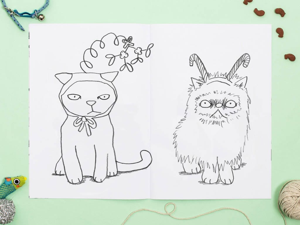 Jo Clark Design Colouring book Cats In Hats Colouring Book (7707557724408)