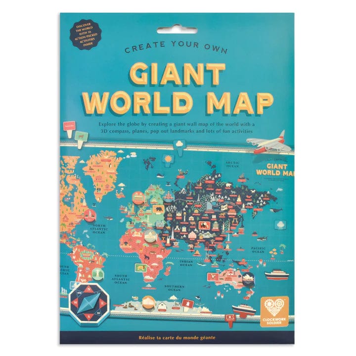 Clockwork Soldier Art & Craft Kits Create Your Own Giant World Map (7782360121592)