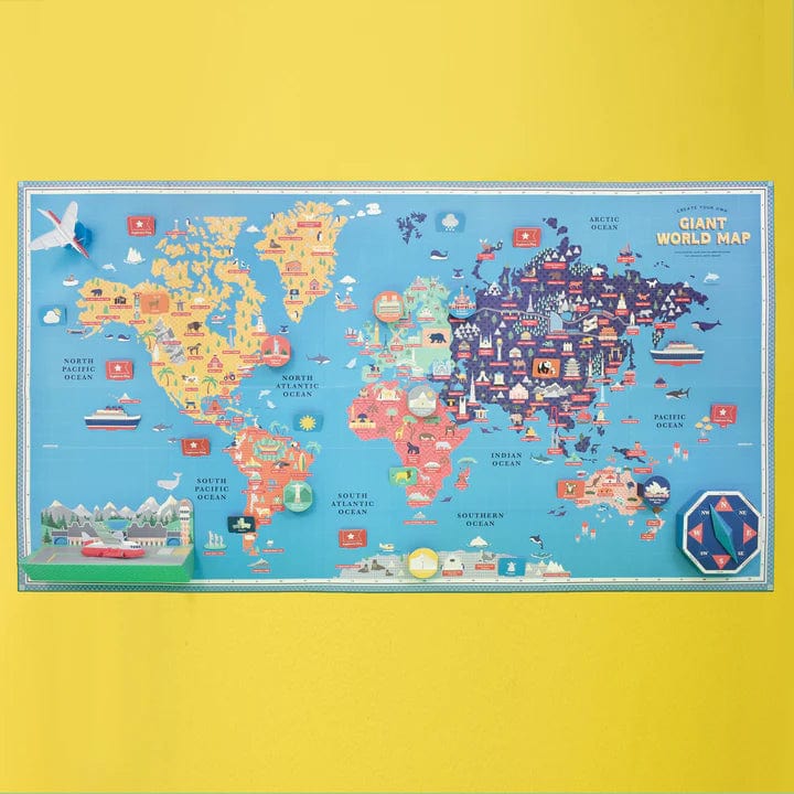 Clockwork Soldier Art & Craft Kits Create Your Own Giant World Map (7782360121592)