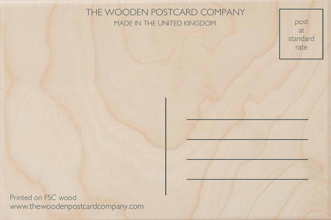 The Wooden Postcard Company Postcard Dinner Time Wooden Postcard (7078260244640)
