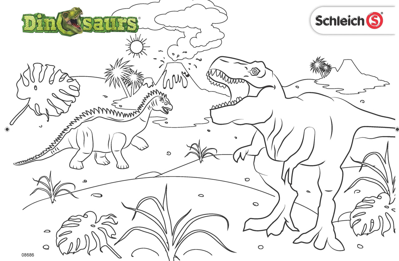 Wigwam Toys Brighton Dinosaur Coloring page - Schleich (7582546854136)