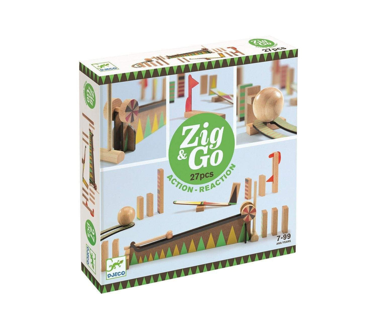 Djeco Zig & Go 27pcs Action-Reaction - Wigwam Toys Brighton (5790382817440)