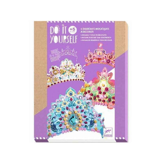 Djeco DJ07901 Do It Yourself Mosaic Tiaras - Wigwam Toys Brighton (1800050409543)