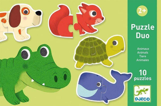 Djeco DJ08147 Animals Duo Puzzle - Wigwam Toys Brighton (5790516543648)